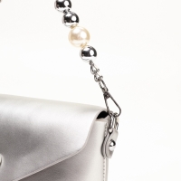 Сумка женская, 27*7*12, отд на молнии, длин ремень, серебро Сумка женская, 27*7*12, отд на молнии, длин ремень, серебро