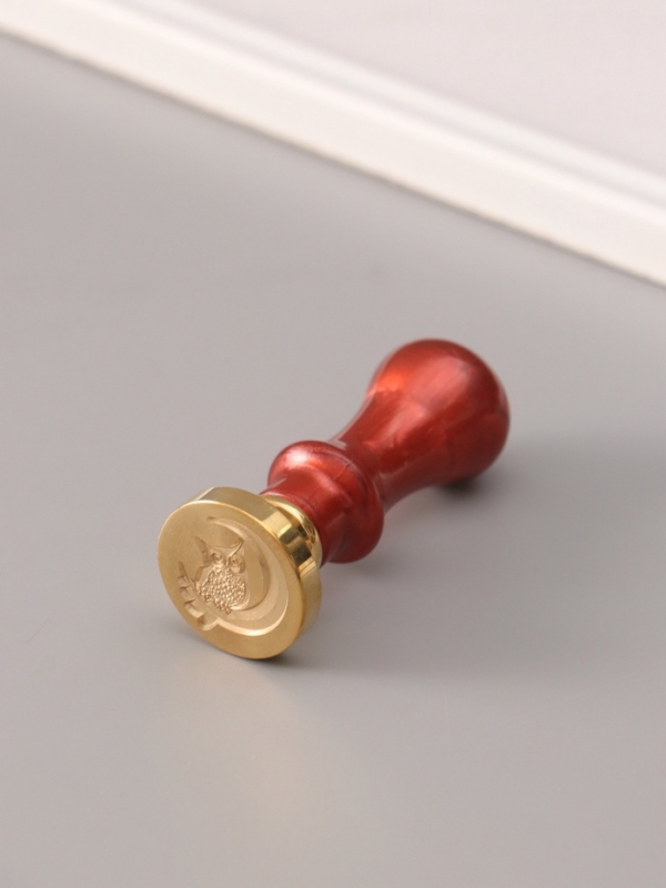 Сургучный набор "Сова на луне" печать, ручка, сургуч 12,5х10х3,6 см