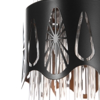 Подвес "Капель" 1х60Вт Е27 Черный