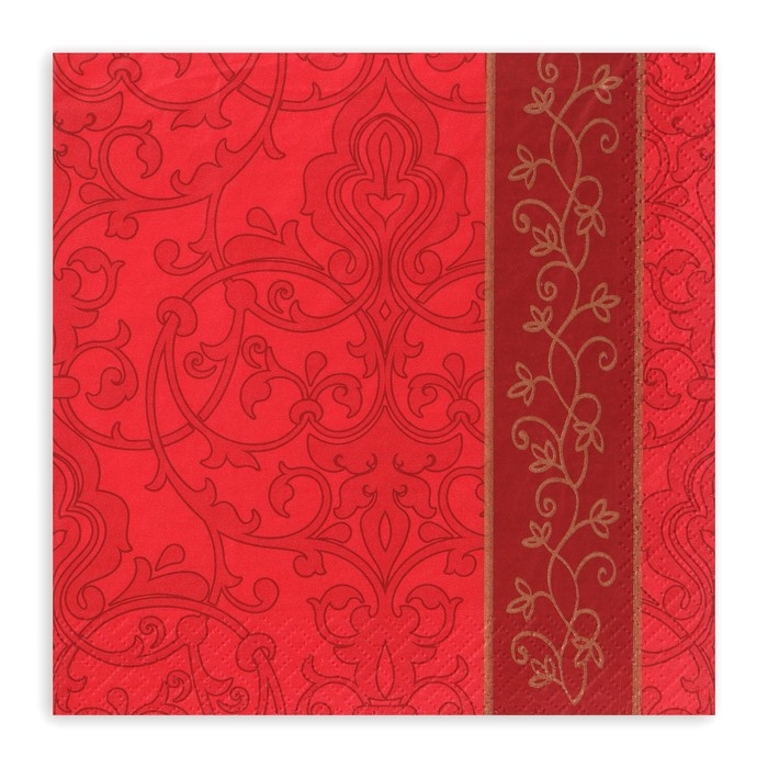 Новогодние салфетки бумажные Pero Prestige «Бордо», 3 слоя, 33х33 см, 20 шт Новогодние салфетки бумажные Pero Prestige «Бордо», 3 слоя, 33х33 см, 20 шт