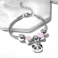 Браслет детский &laquo;Выбражулька&raquo; сердечки, подвеска МИКС, цветной в серебре