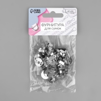 Кнопки магнитные, d = 14 мм, 10 шт, цвет серебряный Кнопки магнитные, d = 14 мм, 10 шт, цвет серебряный