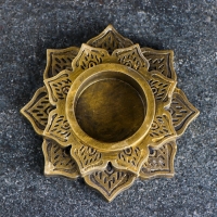 Подсвечник "Восточный мотив" старое золото, 10х2см Подсвечник "Восточный мотив" старое золото, 10х2см