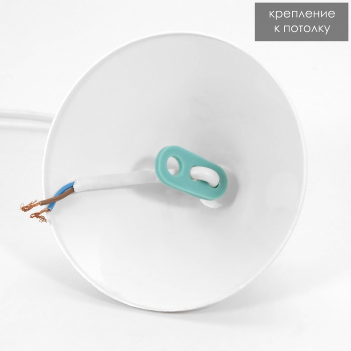 Светильник BayerLux  Колпак "Рочелл" 1 лампа E27 40Вт белый-розовый  д.250