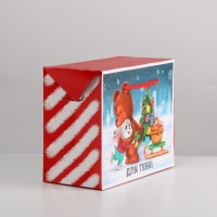 Пакет-коробка &laquo;Для тебя&raquo;, 23 х 18 х 11 см, Новый год