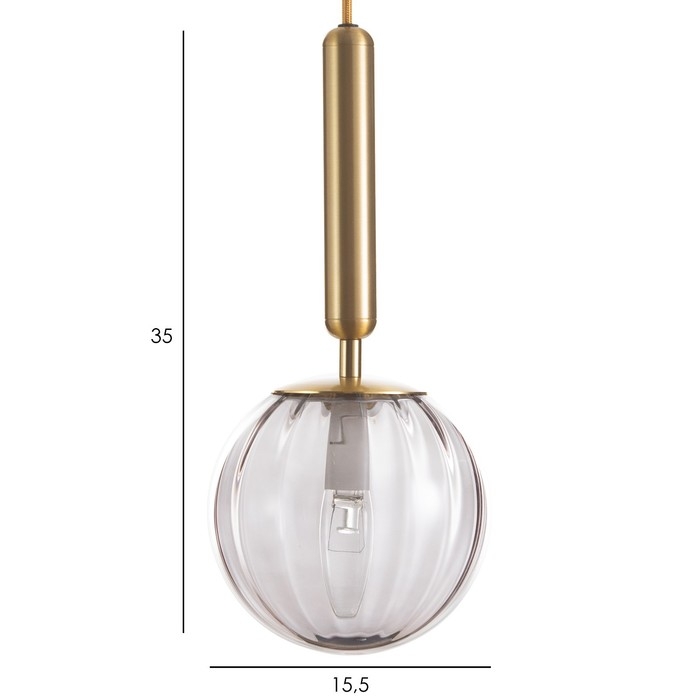 Светильник BayerLux "Джавиер" Е14 40Вт золото-дымчатый 15х15х35-185 см