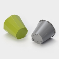 Кашпо для цветов со вставкой «Палермо», 1,8 л, цвет оливковый Кашпо для цветов со вставкой «Палермо», 1,8 л, цвет оливковый