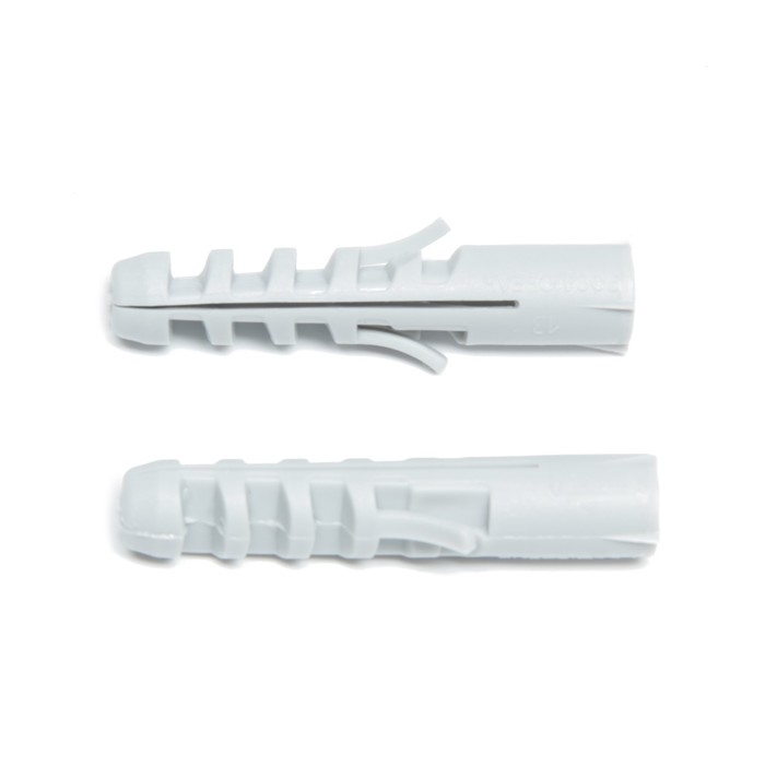 Дюбель "ТУНДРА", тип S, распорный, полипропиленовый, 10х50 мм, 500 шт