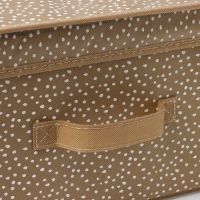 Короб для хранения Доляна Points, 45&times;30&times;20 см, цвет бежевый