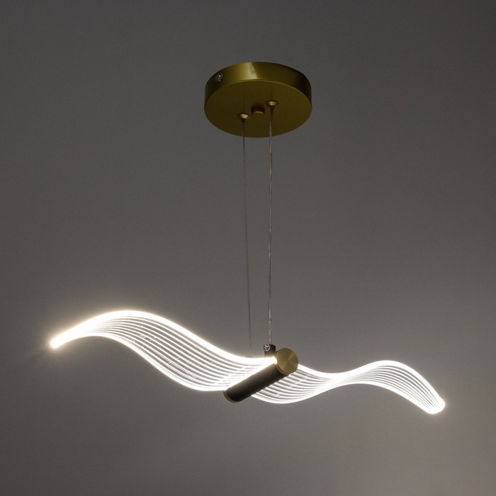 Светильник "Птица" LED 12Вт 3000-6000К золото 5х30х5см