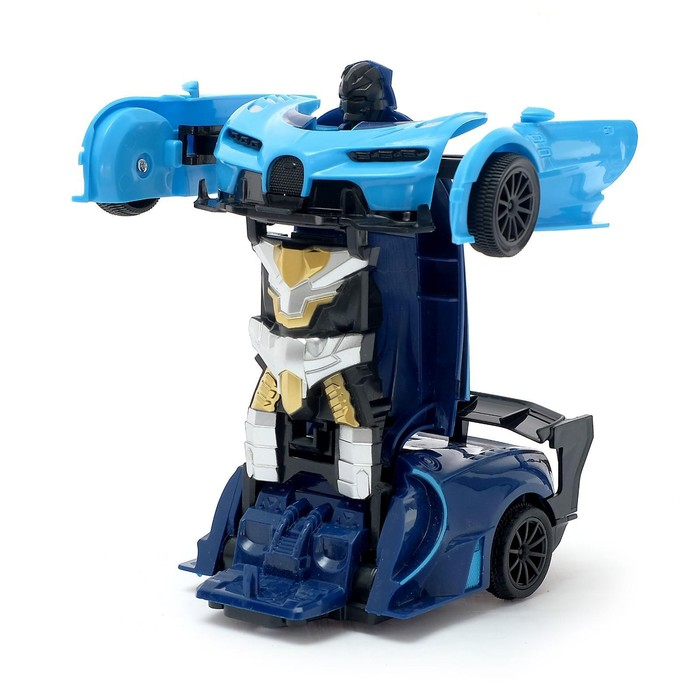 Робот радиоуправляемый &laquo;Спорткар&raquo;, трансформируется, работает от батареек, цвета МИКС