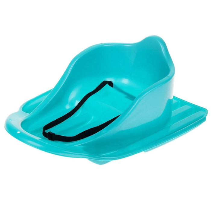 Санки ледянка &laquo;Карета&raquo;, цвет бирюзовый