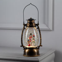 Светодиодная фигура &laquo;Два снеговика&raquo; 14 &times; 23.5 &times; 11 см, пластик, батарейки ААх3 (не в комплекте), USB, свечение тёплое белое