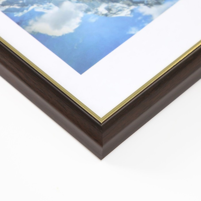 Фоторамка пластик "Гамма" 15х21 см, венге