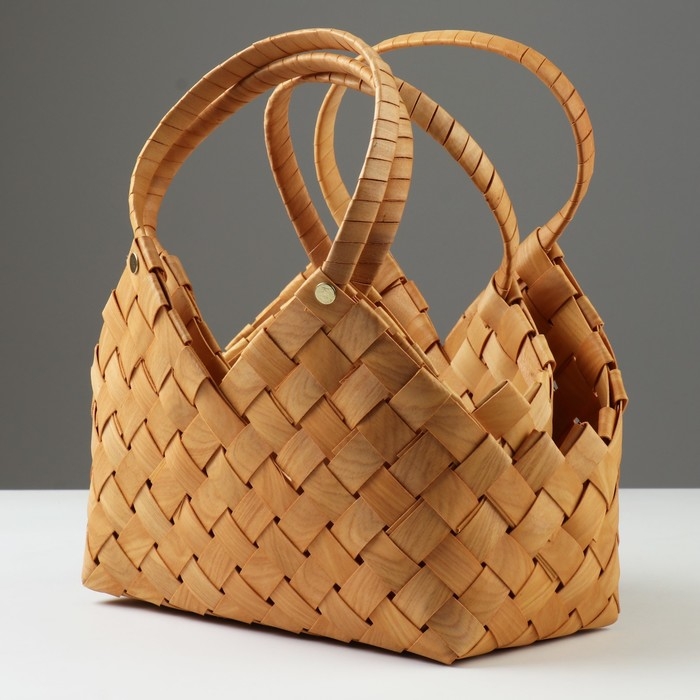 Набор корзин плетеных, 31х18х11х13/19/27 см, 24х17х14х11/17,5/25 см, 2 шт, секвойя