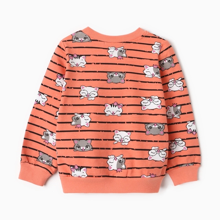 Комплект для девочки (свитшот, брюки), цвет коралловый, рост 98 см Комплект для девочки (свитшот, брюки), цвет коралловый, рост 98 см