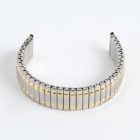 Ремешок для часов "Соломон", 18 мм, металл, l-15.5 см, рифленый Ремешок для часов "Соломон", 18 мм, металл, l-15.5 см, рифленый