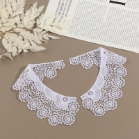 Воротник пришивной, гипюровый, 22 &times; 6,5 см, цвет белый