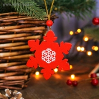 Подвеска новогодняя «Снежинка», МИКС Подвеска новогодняя «Снежинка», МИКС