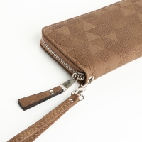 Кошелёк женский на молнии, цвет коричневый Кошелёк женский на молнии, цвет коричневый