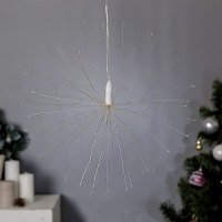 Светодиодная фигура &laquo;Салют&raquo; 20 см, роса, батарейки ААх4 (не в комплекте), 8 режимов, свечение синее и белое