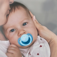 Соска - пустышка латексная классическая &laquo;Космонавт&raquo;, от 3 мес., цвет голубой