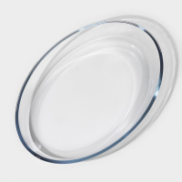 Форма из жаропрочного стекла для запекания и выпечки овальная Доляна, 3 л, 35&times;24&times;6 см