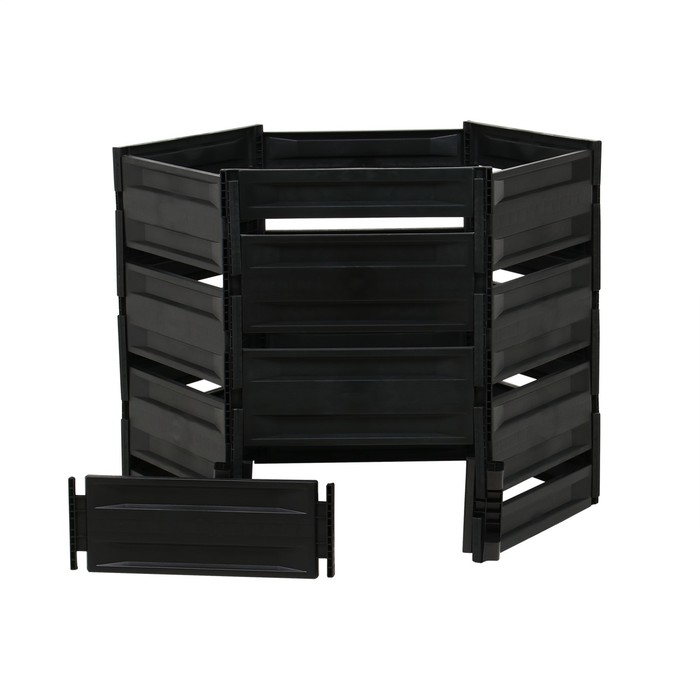 Компостер пластиковый, 800 л, 125 &times; 105 &times; 84 см, чёрный