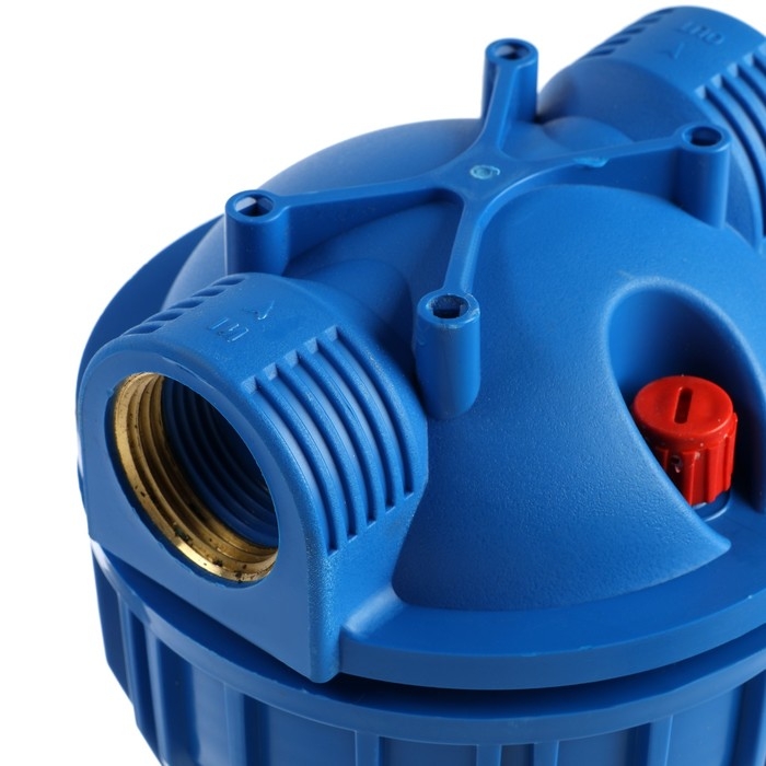 Корпус для фильтра ZEIN, 10SL, 1", для холодной воды, ключ, крепление, прозрачный