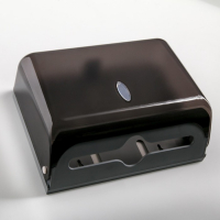 Диспенсер для бумажных полотенец в листах, пластиковый (макс. 200 шт), 27&times;11&times;20,5 см, цвет чёрный