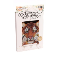 Алмазная мозаика с частичным заполнением на подставке &laquo;Тигр&raquo;, 13 х 19 см, картон