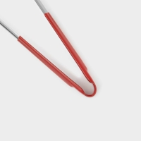 Щипцы кухонные Доляна &laquo;Яркость&raquo;, 201 сталь, 28,5&times;4,5 см, цвет красный