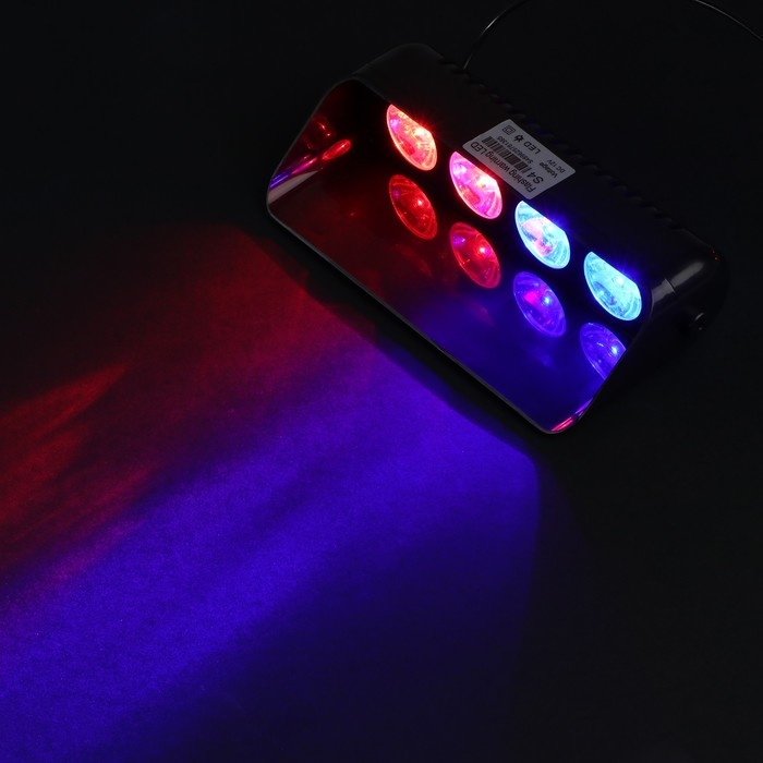 Сигнальный стробоскоп под лобовое стекло, 12В, 15 режимов, красно-синий Сигнальный стробоскоп под лобовое стекло, 12В, 15 режимов, красно-синий