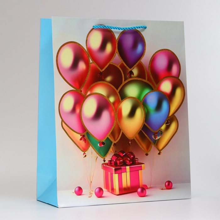 Пакет ламинированный &laquo;Букет&raquo;, M 26 &times; 32 &times; 10 см