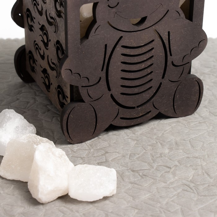 Соляной светильник Соляной светильник "Черепаха" деревянная Е14 15Вт 1,4 кг