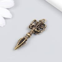 Сувенир латунь "Тибетский кинжал Пхурба с Ганешей" 4,8 см Сувенир латунь "Тибетский кинжал Пхурба с Ганешей" 4,8 см