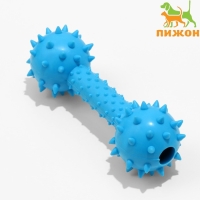 Игрушка жевательная "Грозная гантель", 15 х 5 см, синяя Игрушка жевательная "Грозная гантель", 15 х 5 см, синяя