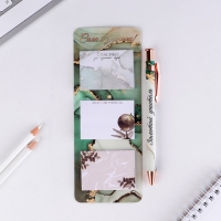 Подарочный набор &laquo;Учителю года!&raquo;: ежедневник А5, 80 листов, стикеры и ручка шариковая, синяя паста