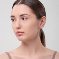 Клипсы детские &laquo;Выбражулька&raquo; зайка, цвет розовый