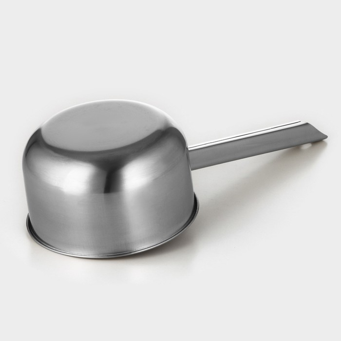 Ковш из нержавеющей стали с длинной ручкой, 1,8 л, 41&times;16&times;9,5 см, металлическая ручка, цвет серебряный