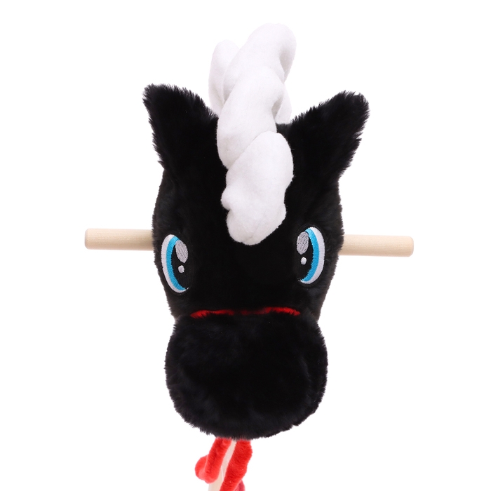 Мягкая игрушка «Конь-скакун», на палке,МИКС, цвет чёрный Мягкая игрушка «Конь-скакун», на палке,МИКС, цвет чёрный