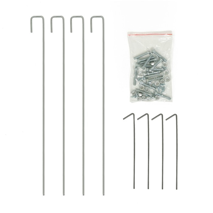 Теплица, 2,5 &times; 2,45 &times; 2,1 м, оцинкованный металл, профиль d = 25 мм, чехол из спанбонда 90 г/м&sup2;, МИКС