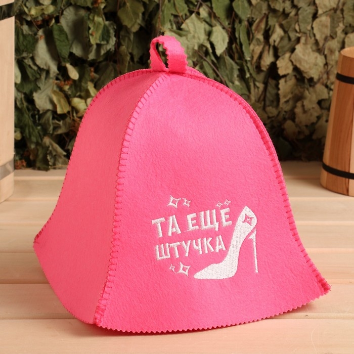 Шапка для бани Шапка для бани "Та еще штучка" экофетр