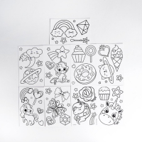 Набор для творчества «Раскрась витражики: единорог», 20 шт в наборе Набор для творчества «Раскрась витражики: единорог», 20 шт в наборе