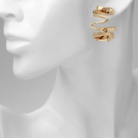 Серьги металл &laquo;Богема&raquo; спираль, цвет золото