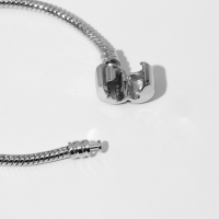 Основа для браслета &laquo;Бусинка&raquo;, цвет серебро , 15 размер