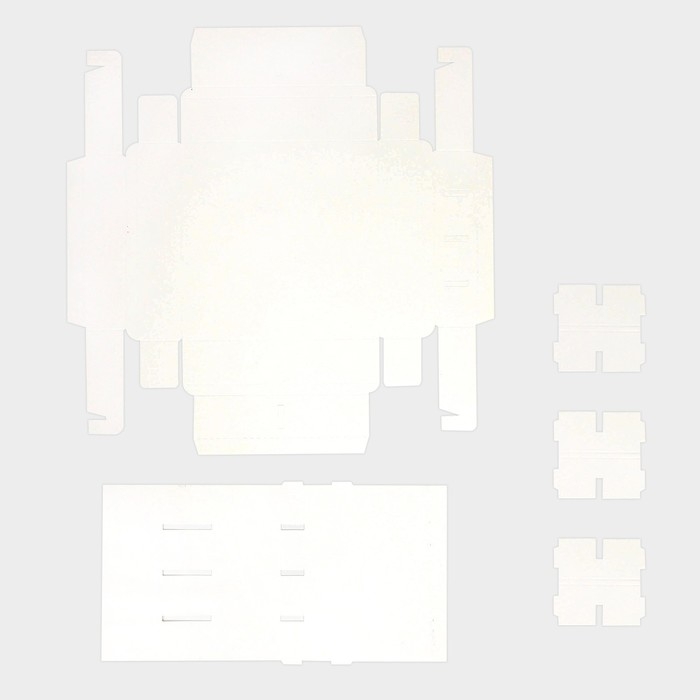 Коробка под 8 конфет и шоколад с ячейками, кондитерская упаковка, &laquo;Розовые цветы&raquo; 18 х 18 х 4 см