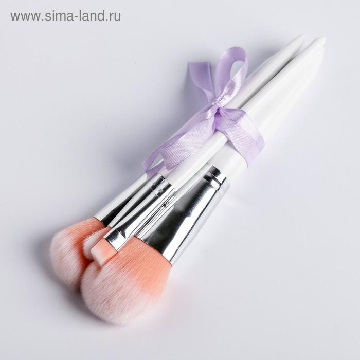 Подарочный набор &laquo;С 8 Марта&raquo;, кисти для макияжа 4 шт и расческа, BEAUTY FOX