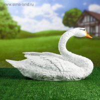 Садовая фигура "Лебедь плывет" 26х46см Садовая фигура "Лебедь плывет" 26х46см