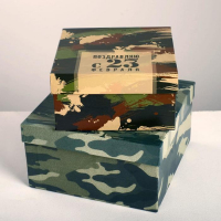 Набор коробок 5 в 1, упаковка подарочная, &laquo;С 23 февраля&raquo;, 14 х 14 х 8 - 22 х 22 х 12 см